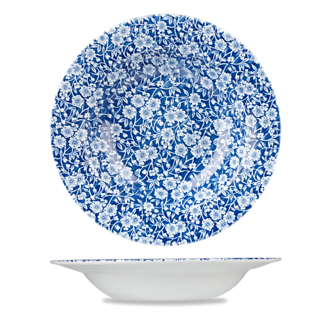 Churchill Victorian Calico Prague soepbord 24,9 cm – porseleinen soepbord met bloemdecor
