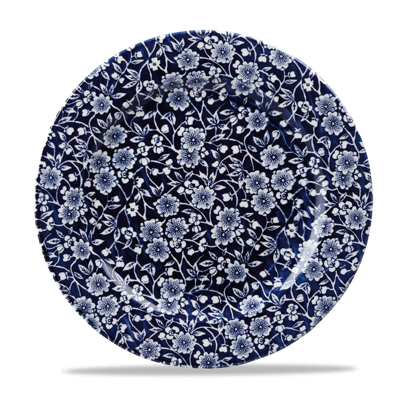 Churchill Victorian Calico Willow bord 27,6 cm – porseleinen dinerbord met blauw decor