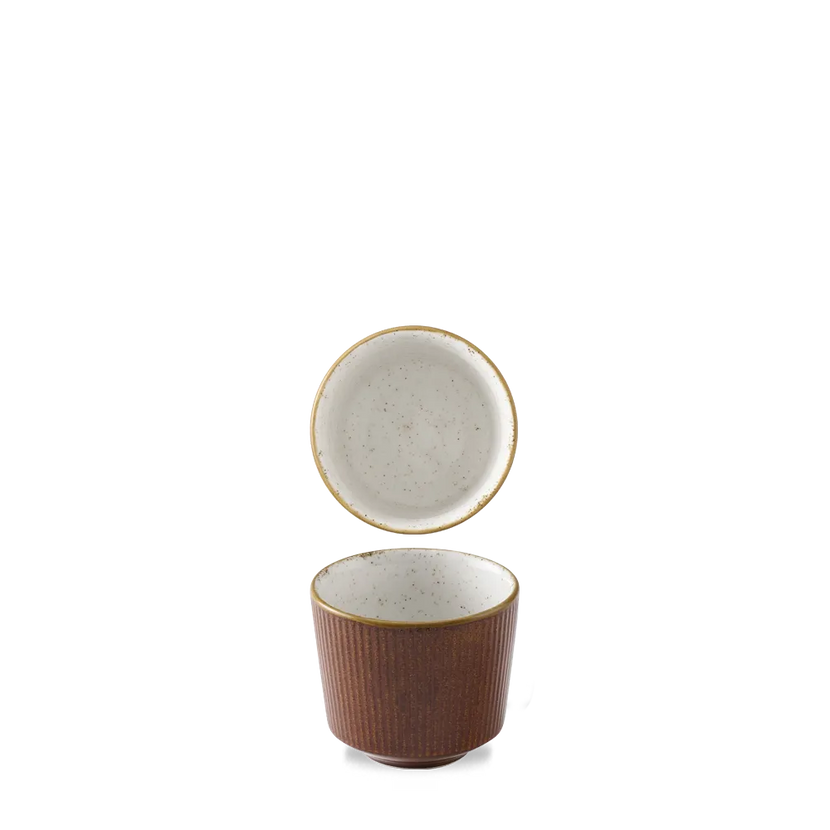 Churchill Cinnamon Brown Kochi mok 330 ml – porseleinen mok voor cafés en horeca