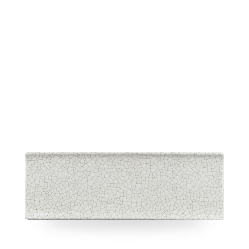 Churchill Viana Charcoal Grey serveerplank 33 x 11 cm – antracietgrijs porseleinen serveertray