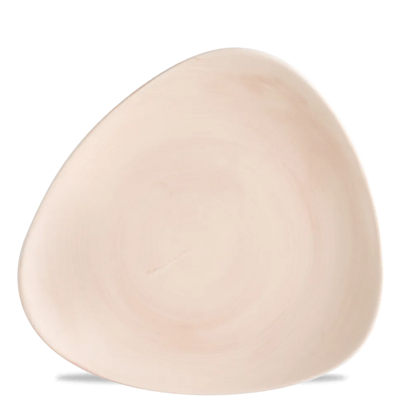 Churchill Stonecast Canvas Coral lotusbord Ø 28,5 cm – gespikkeld porseleinen bord voor restaurants