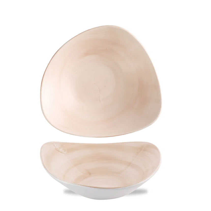 Churchill Stonecast Canvas Coral lotuskom Ø 23,5 cm – gespikkelde porseleinen kom voor restaurants