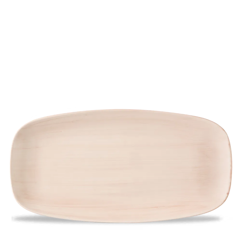 Churchill Stonecast Canvas Coral ovaal bord 29,8x15,3 cm – porseleinen bord voor horeca