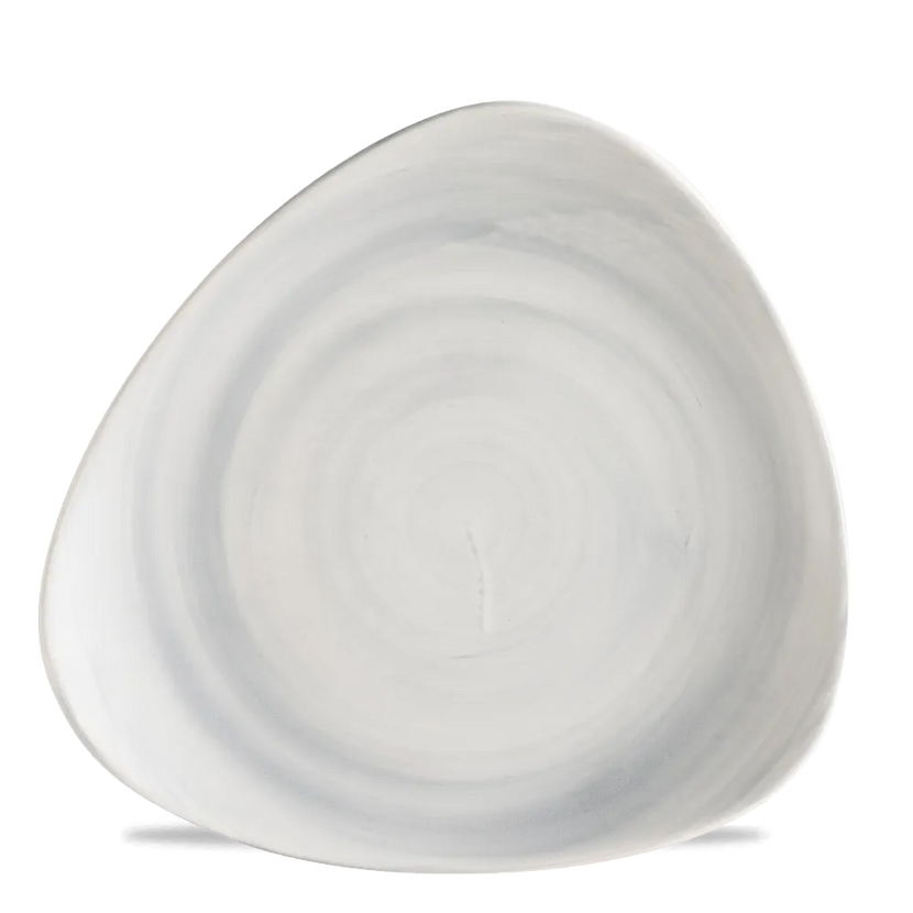 Churchill Stonecast Canvas Grey lotusbord Ø 28,5 cm – gespikkeld porseleinen bord voor restaurants