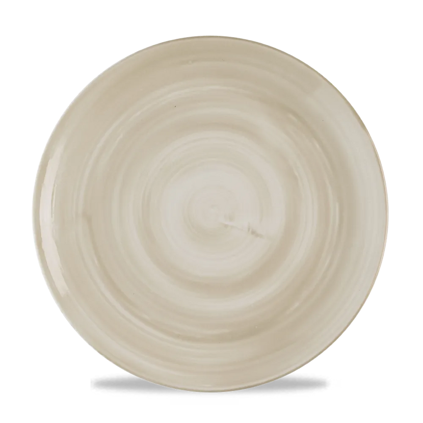 Churchill Stonecast Canvas Natural coupe bord Ø 26 cm – gespikkeld naturel bord voor restaurants