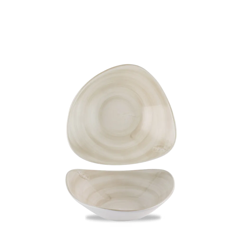 Churchill Stonecast Canvas Natural Lotus kom Ø 18,5 cm – naturel kom voor restaurants