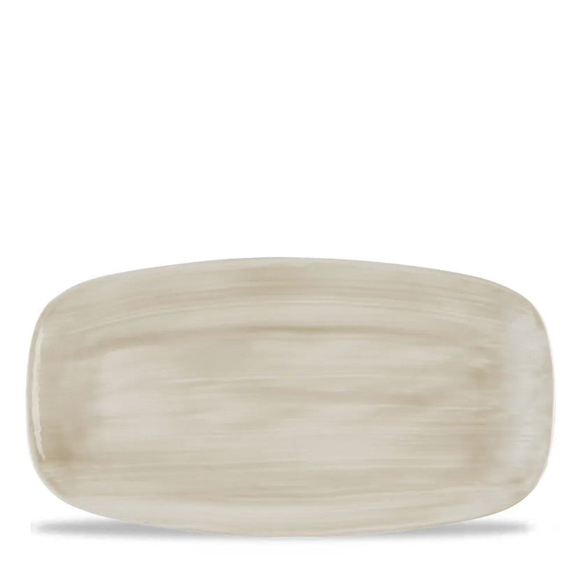 Churchill Stonecast Canvas Natural ovaal bord 29,8x15,3 cm – naturel langwerpig bord voor fine dining