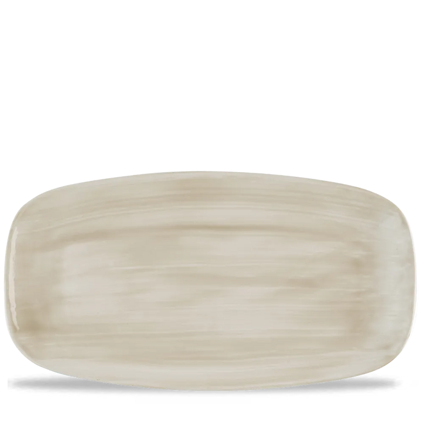 Churchill Stonecast Canvas Natural ovaal bord 35,5x18,9 cm – groot naturel bord voor restaurants