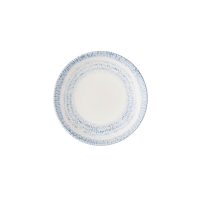 Churchill Cascade Indigo coupekom 24,8 cm – indigoblauw porseleinen kom voor voorgerechten