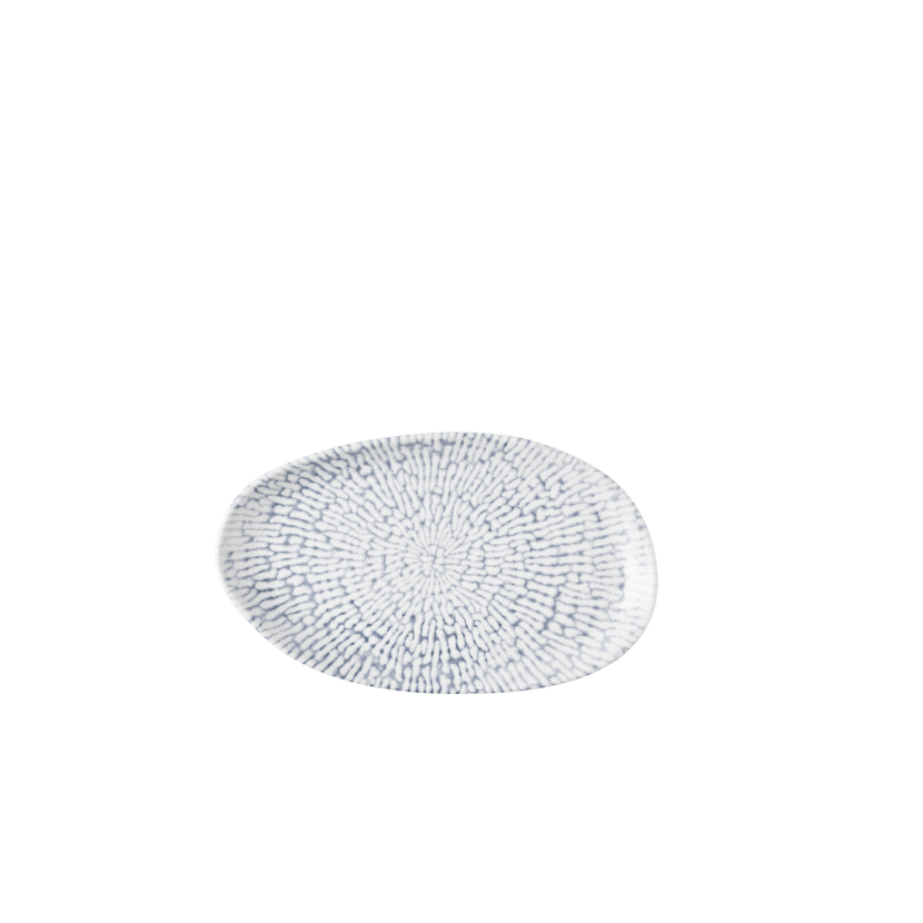 Churchill Cascade Indigo ovaal bord 22 x 13 cm – indigoblauw geglazuurd bord voor tapas
