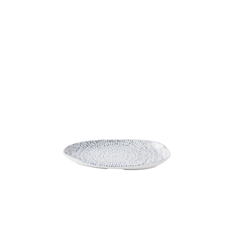 Churchill Cascade Indigo ovaal bord 22 x 13 cm – indigoblauw geglazuurd bordje voor de horeca