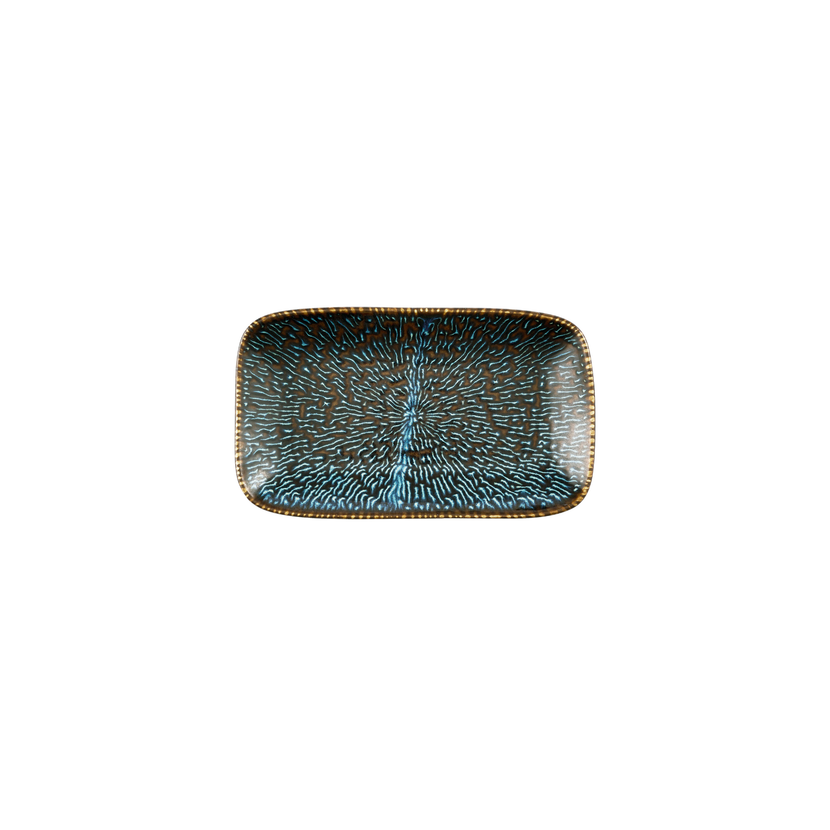 Churchill Cascade saffierblauw diepe schaal 22 x 13 cm – reactief geglazuurd schaal voor de horeca