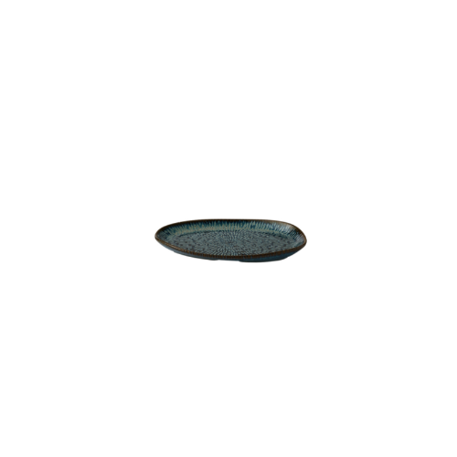 Churchill Cascade saffierblauw ovaal bord 21,9 x 13 cm – reactief geglazuurd bord voor tapas
