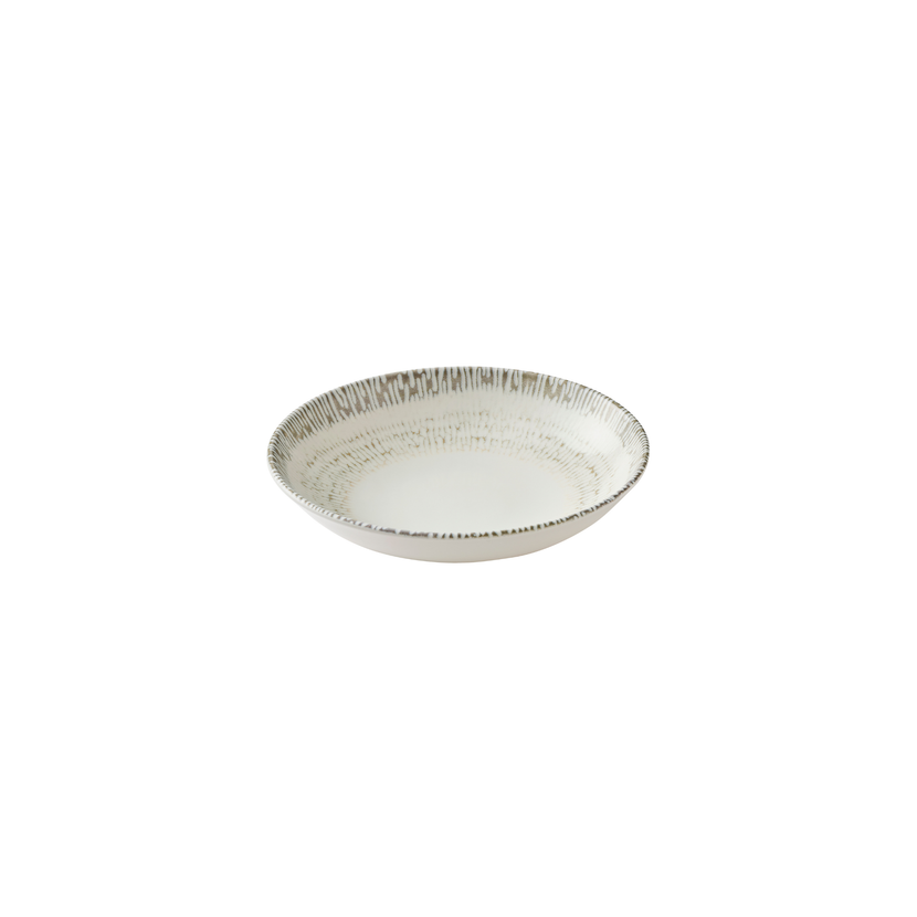Churchill Cascade Taupe coupekom 24,8 cm – taupe porseleinen kom voor voorgerechten
