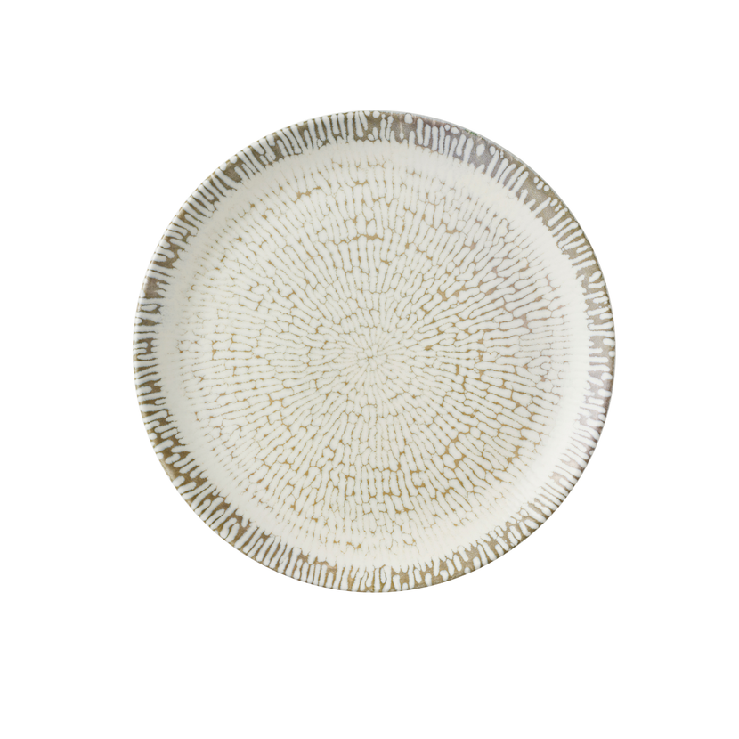 Churchill Cascade Taupe coupebord 28,8 cm – taupe porseleinen bord voor hoofdgerechten