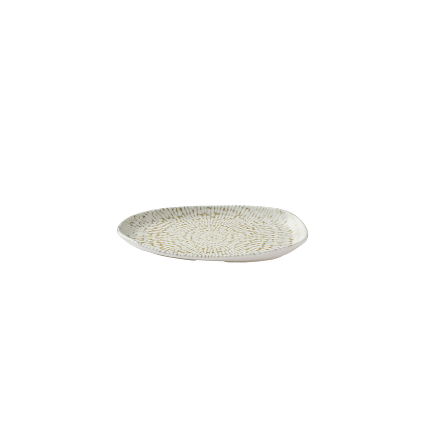Churchill Cascade Taupe ovaal bord 22 x 13 cm – taupe geglazuurd bordje voor hoofdgerechten
