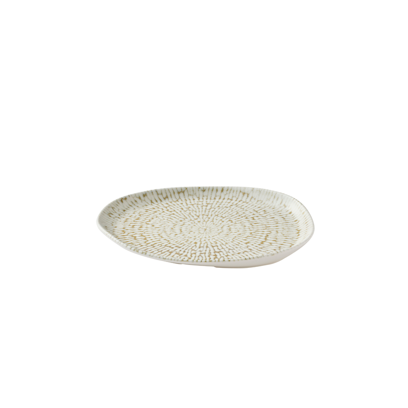 Churchill Cascade Taupe ovaal bord 26 x 20 cm – taupe geglazuurd serveerbord voor de horeca