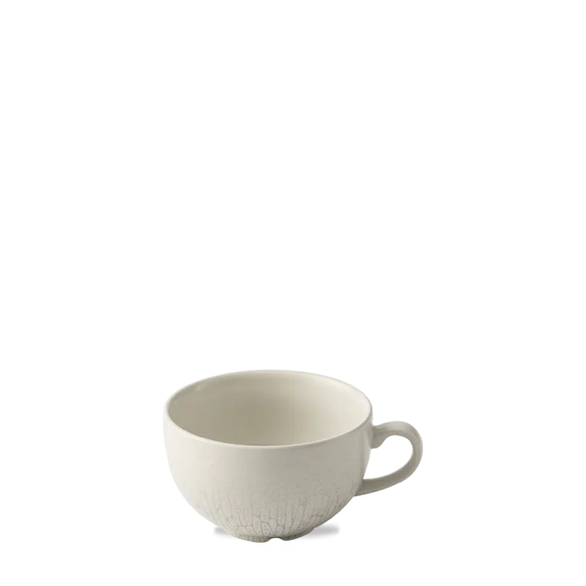 Churchill Delta Grey cappuccinokop 340 ml – grijs stoneware koffiekop voor cafés en restaurants
