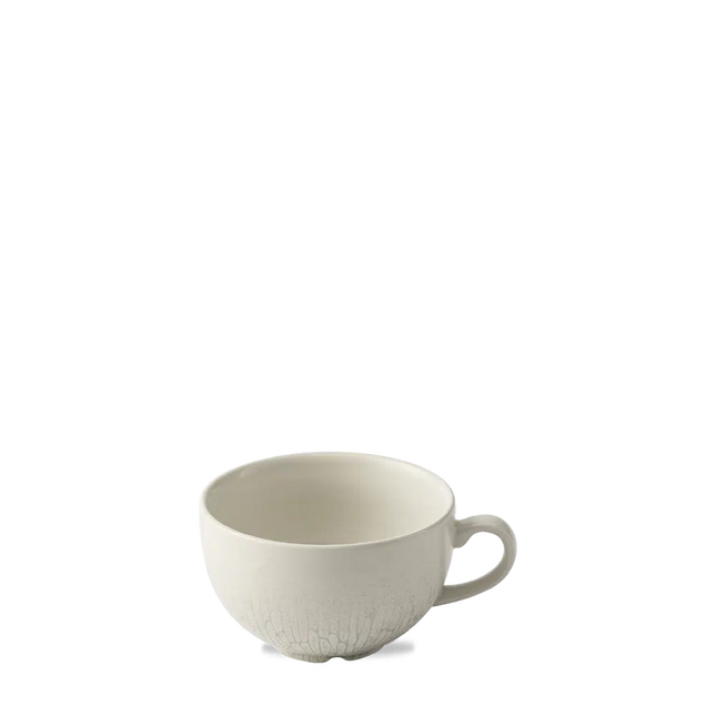 Churchill Delta Grey cappuccinokop 340 ml – grijs stoneware koffiekop voor cafés en restaurants