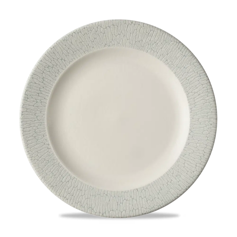 Churchill Delta Grey bord Ø 27,6 cm – grijs stoneware bord met reactief glazuur voor restaurants