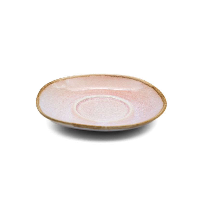 APS Ming schotel roze detail - keramische onderschotel voor cafes