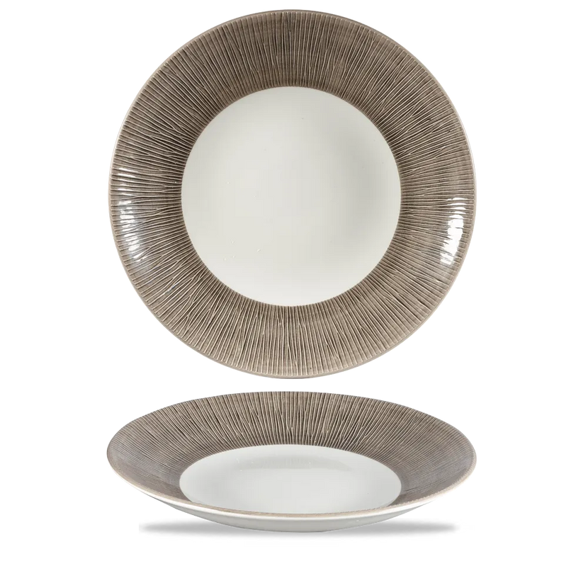 Churchill Bamboo Spinwash Dusk bord op voet 26,1 cm – keramisch presentatiebord voor fine dining