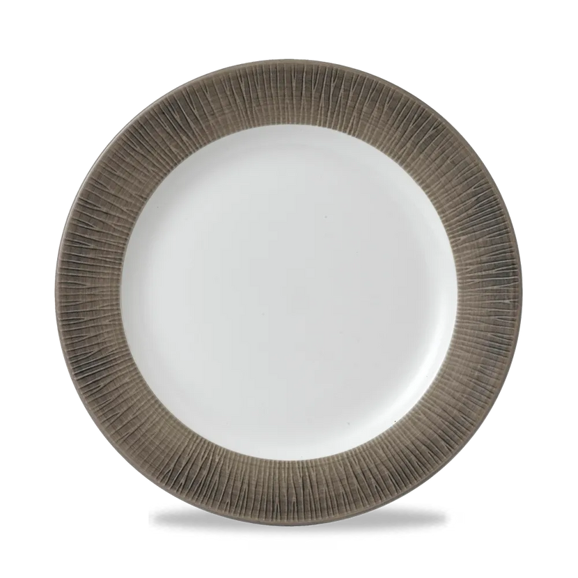 Churchill Bamboo Spinwash Dusk bord op voet 26,1 cm – keramisch serveerbord voor de horeca