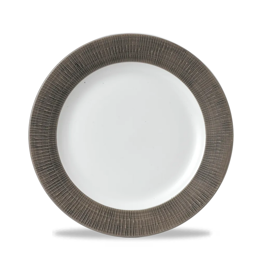 Churchill Bamboo Spinwash Dusk bord op voet 23,4 cm – keramisch bord voor restaurants