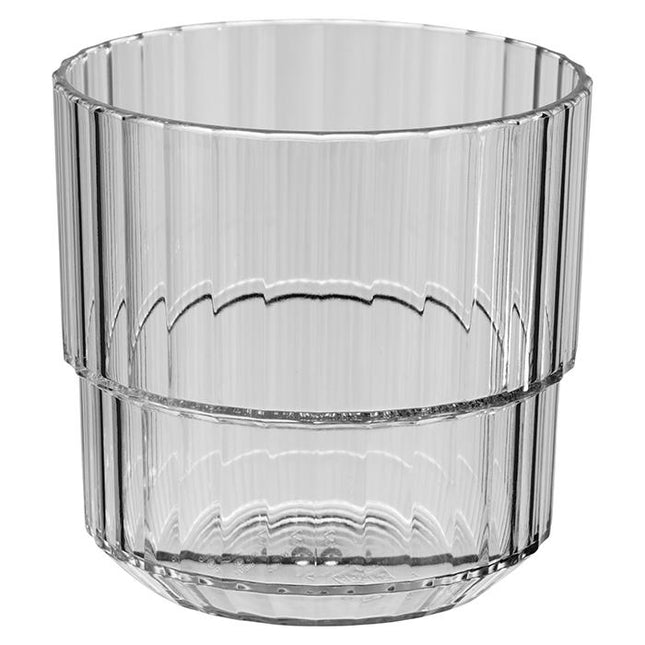APS Linea drinkbeker grijs 220 ml - onbreekbare kunststof beker voor terras