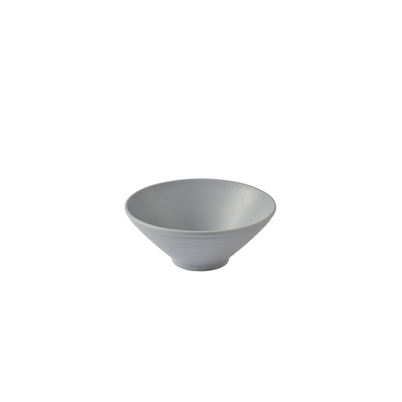 Churchill Emerge Seattle-grijs melamine kom met golfrand 22,7 cm – breukvaste serveerkom voor buffet