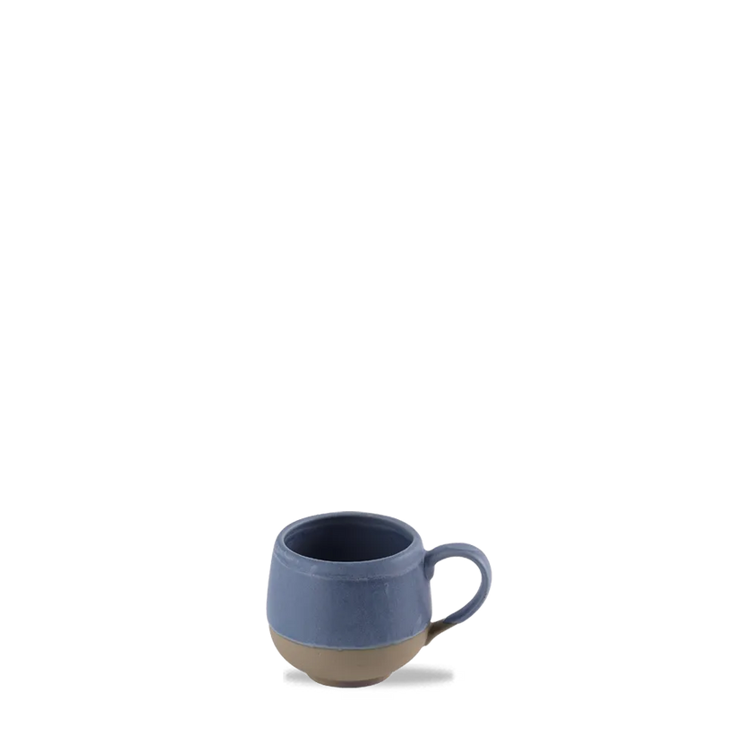 Churchill Emerge Oslo Blue kop 280 ml – grote blauwe kop met oor voor horeca