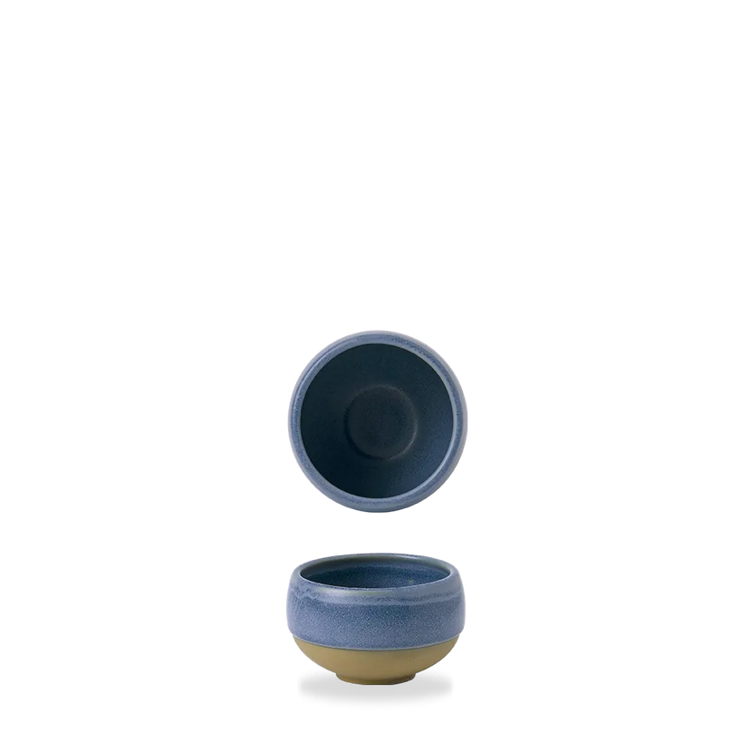 Churchill Emerge Oslo Blue diepe kom 255 ml – blauw keramisch schaaltje voor soep en dips