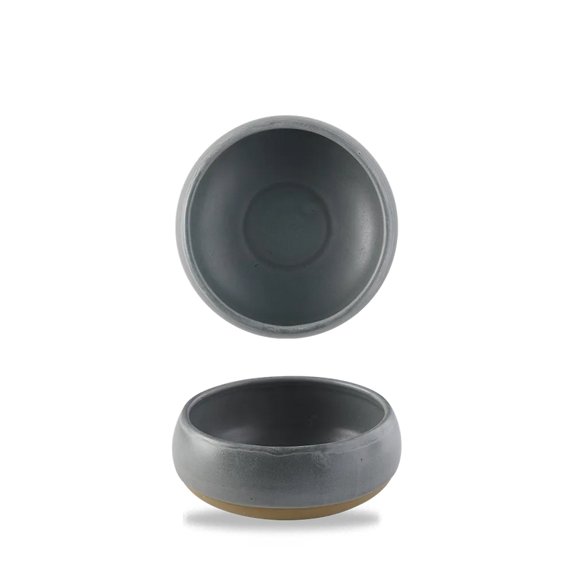 Churchill Emerge Seattle Grey kom 1136 ml – grote grijze keramische serveerkom voor buffetten