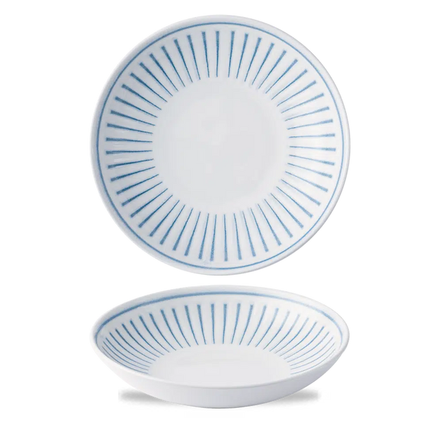 Churchill Era Blue Evolve stapelbare kom Ø 18,2 cm – blauw stoneware kom voor restaurants en cafés