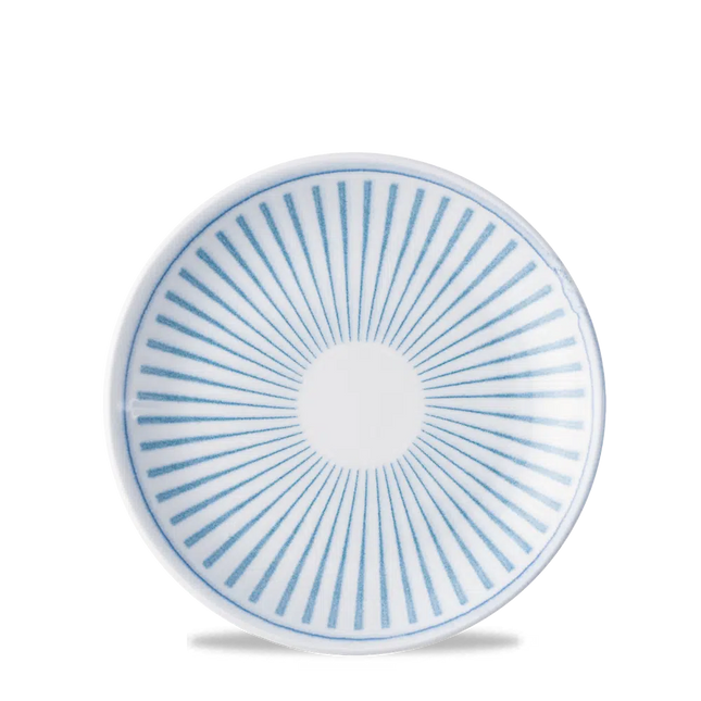 Churchill Era Blue Evolve stapelbaar randloos bord Ø 16,5 cm – blauw stoneware bord voor restaurants