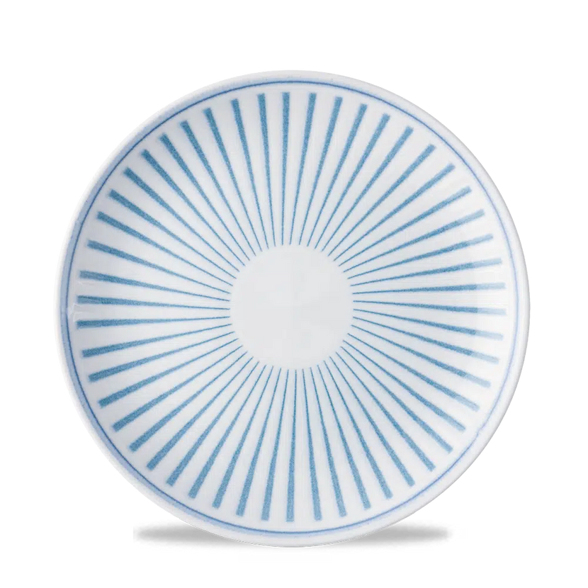 Churchill Era Blue Evolve stapelbaar randloos bord Ø 21,7 cm – blauw stoneware bord voor cafés
