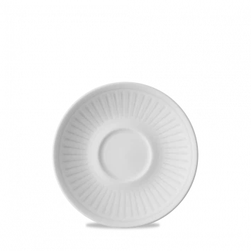 Churchill Era Grey cappuccinoschotel Ø 15,6 cm – grijs stoneware schotel voor horeca en cafés