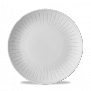 Churchill Era Grey randloos bord Ø 26 cm – grijs stoneware bord met organische glazuurlook voor horecazaken