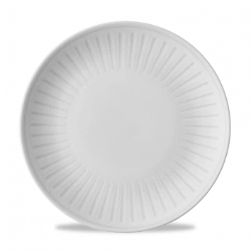 Churchill Era Grey randloos bord Ø 28,8 cm – grijs stoneware bord met organische glazuurlook voor restaurants