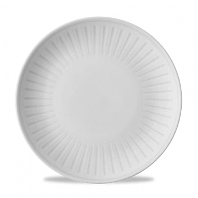 Churchill Era Grey randloos bord Ø 28,8 cm – grijs stoneware bord met organische glazuurlook voor restaurants