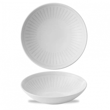 Churchill Era Grey randloze kom Ø 24,8 cm 1136 ml – grijs stoneware kom voor restaurants en buffetten