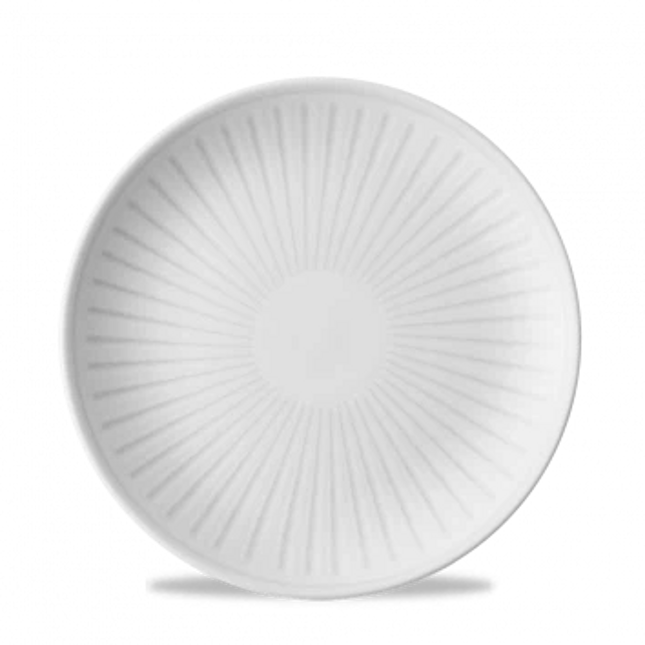 Churchill Era Grey randloos bord Ø 21,7 cm – grijs stoneware bord met organische glazuurlook voor restaurants