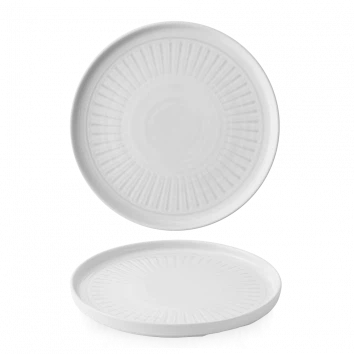 Churchill Era Grey bord met opstaande rand Ø 26 cm – grijs stoneware bord voor horeca en hotels