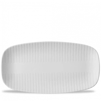 Churchill Era Grey langwerpig bord 35,5 x 18,9 cm – grijs stoneware serveerbord voor buffetten