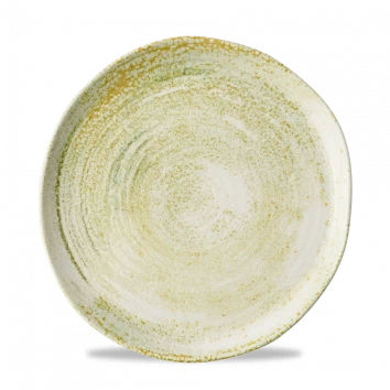 Churchill Envisage Erosion Sand bord Ø 26 cm – zandkleurig porseleinen bord met natuurlijke rand voor restaurants