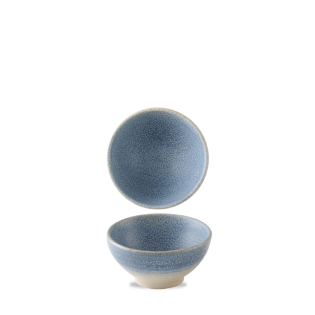 Dudson Evo Azure rijstkom 10,5 cm – azuurblauwe porseleinen rijstkom voor de horeca