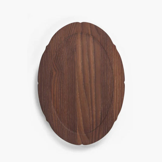 Serax Silhouette dienblad ovaal donkerbruin – design serveerblad voor de horeca