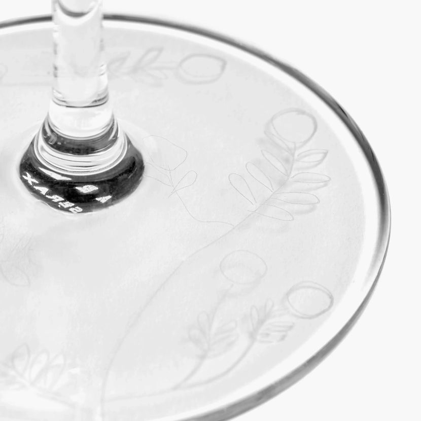 Serax Midnight Flowers witwijnglas Mirtillo – uniek wijnglas voor restaurants