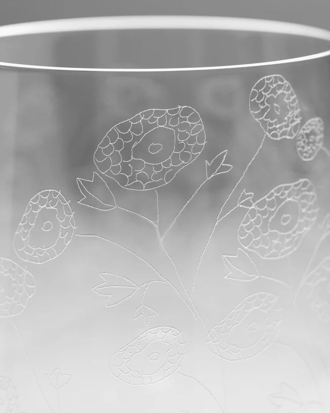 Serax Midnight Flowers rodewijnglas Anemone Vaniglia – design wijnglas van Marni