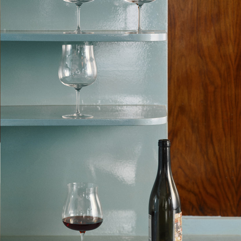 Serax Silhouette rode wijnglas – gedekte tafel met wijnglazen voor restaurants
